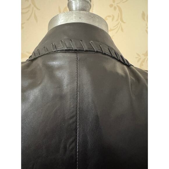 Gerard Darel 100% Leather Black Jacket Ladies Small - Picture 5 of 5